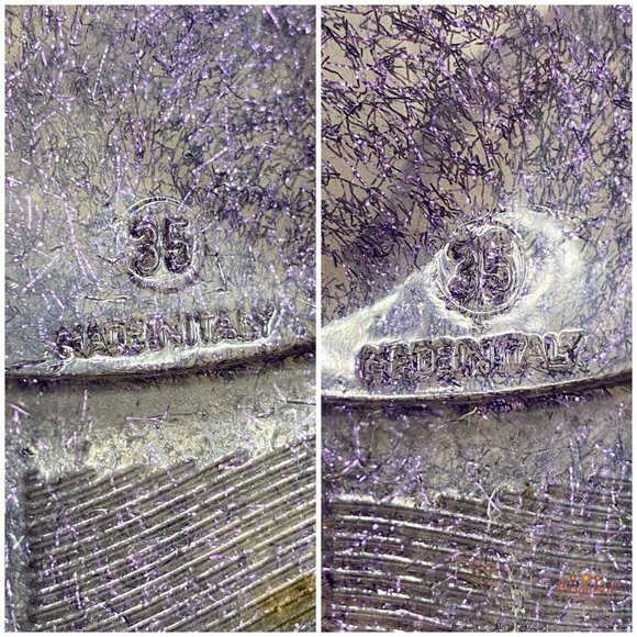 Authentic CHANEL Purple CC Glitter Camelia Jelly Strap Flip Flops Flat Sandals 5 - Picture 8 of 13